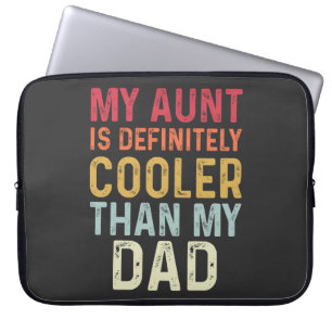 Meine Tante ist definitiv cooler als mein Vater Lu Laptopschutzhülle
