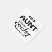 Meine Tante ist definitiv cooler als mein Vater Serviette (Ecke)