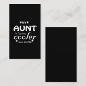 Meine Tante ist definitiv cooler als mein Vater Visitenkarte (Vorne/Hinten)