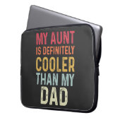 Meine Tante ist definitiv Cooler als mein Vater wi Laptopschutzhülle (Vorderseite Links)