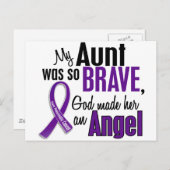 Meine Tante ist ein Engel-Pankreaskrebs Postkarte (Vorne/Hinten)