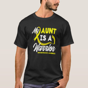 Meine Tante ist eine gelbe Ribbon-Endometriose des T-Shirt