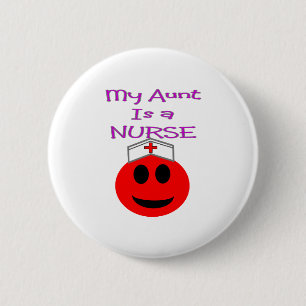 Meine Tante ist eine Krankenschwester RED Button