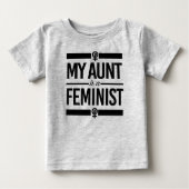 Meine Tante ist Feministin — Baby T-shirt (Vorderseite)