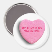 MEINE Tante IST MEIN VALENTINE CANDY HERZ Magnet (Vorderseite/Rückseite)