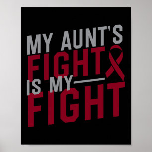 Meine Tante kämpft gegen meine Anämie der Sichelze Poster