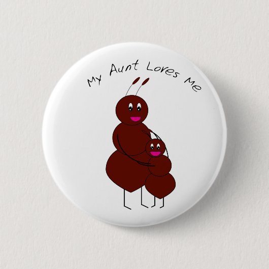 Meine Tante-Lieben Button (Vorderseite)