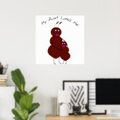 Meine Tante Lieben Ich Poster (Heimbüro)