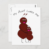 Meine Tante Lieben Ich Postkarte (Vorne/Hinten)