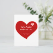 Meine Tante Lieben Postkarte (Stehend Vorderseite)