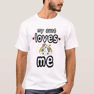 Meine Tante liebt es, wenn ich Einhörner Pfeile He T-Shirt