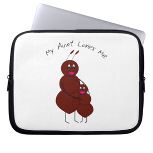 Meine Tante liebt mich Kuschel-Familie der Ameisen Laptopschutzhülle