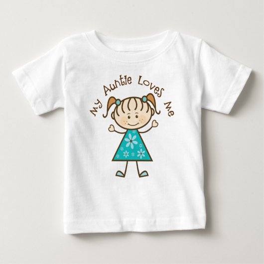 Meine Tante Loves Me Gift Baby T-shirt (Vorderseite)