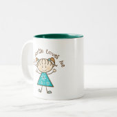 Meine Tante Loves Me Gift Zweifarbige Tasse (Vorderseite Links)