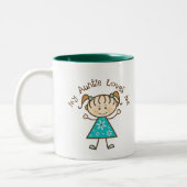 Meine Tante Loves Me Gift Zweifarbige Tasse (Links)