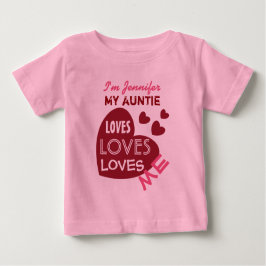 Meine Tante Loves Me mit rote Baby T-shirt
