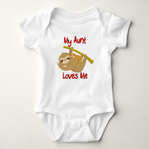 Meine Tante Loves Me Sloth Baby Strampler