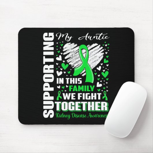 Meine Tante Nierenerkrankung Bewusstsein Mousepad (Mit Mouse)