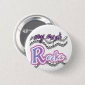 Meine Tante Rocks Tshirts und Geschenke Button (Vorne & Hinten)