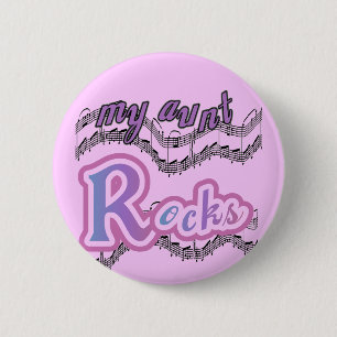 Meine Tante Rocks Tshirts und Geschenke Button
