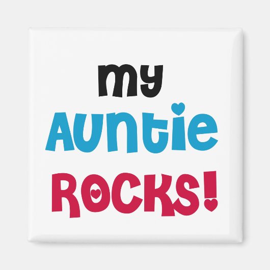 Meine Tante Rocks Tshirts und Geschenke Magnet (Vorne)