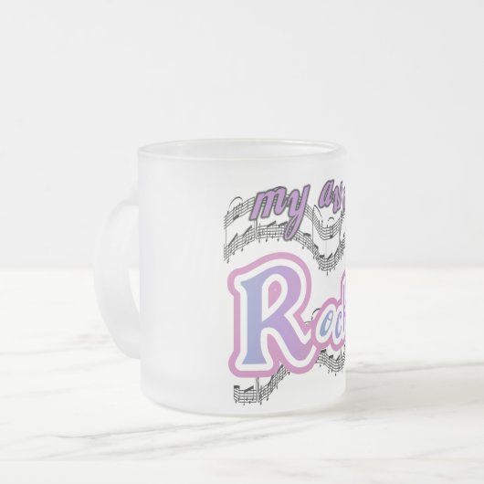 Meine Tante Rocks Tshirts und Geschenke Mattglastasse (Vorderseite Links)