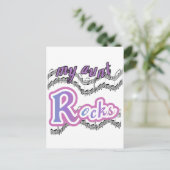 Meine Tante Rocks Tshirts und Geschenke Postkarte (Stehend Vorderseite)