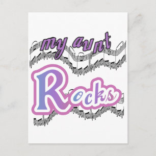 Meine Tante Rocks Tshirts und Geschenke Postkarte