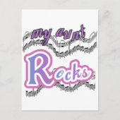 Meine Tante Rocks Tshirts und Geschenke Postkarte (Vorderseite)