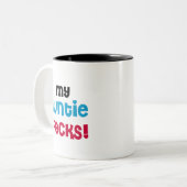 Meine Tante Rocks Tshirts und Geschenke Zweifarbige Tasse (Vorderseite Links)