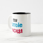 Meine Tante Rocks Zweifarbige Tasse (Vorderseite Links)