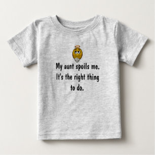 "Meine Tante verwischt mich/meine rechte Sache" - Baby T-shirt