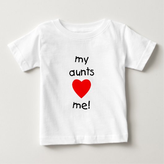 Meine Tanten-Liebe ich Baby T-shirt (Vorderseite)