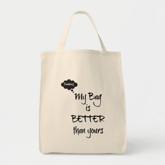 Meine Tasche ist besser als Ihre - denkend (Vorne)