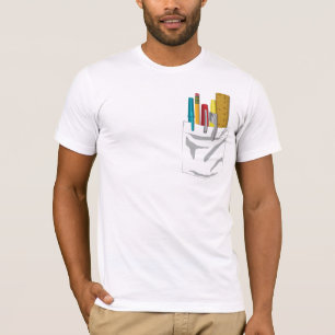 Meine Tasche. Meine Stifte. (Grau) T-Shirt