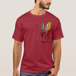 Meine Tasche. Meine Stifte. (Kastanienbraun) T-Shirt
