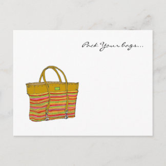 Meine Tasche, pack Deine Taschen... Postkarte