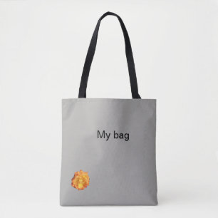 Meine Tasche Schultertasche mit orangefarbener Ros