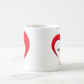 Meine Tasse des Herzens II (rot) (Mittel)
