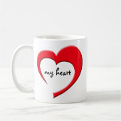 Meine Tasse des Herzens II (rot) (Links)