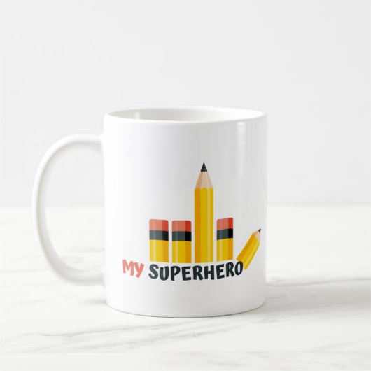 Meine Tasse des Superhelden-Stifts (Links)