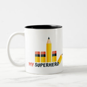 Meine Tasse für den Superhelden-Stift-Power