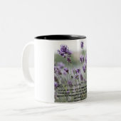 Meine Tasse "Grace Purple Flowers Bible Verse" (Vorderseite Links)