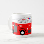 Meine Tasse ist ein FEUER-LKW (Vorderseite Links)