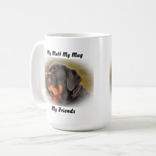 Meine Tasse Mutt meine Freunde. (Vorderseite Links)