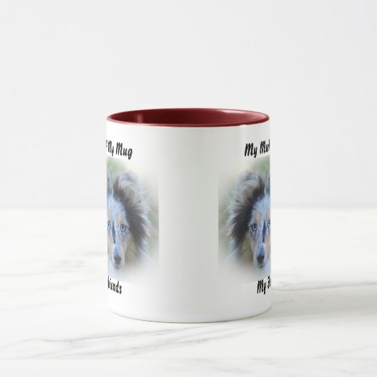Meine Tasse Mutt meine Freunde. (Zentrum)