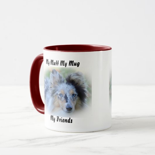 Meine Tasse Mutt meine Freunde. (Vorderseite Links)