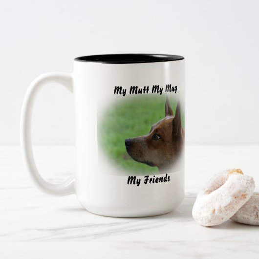 Meine Tasse Mutt meine Freunde. (Mit Donut)