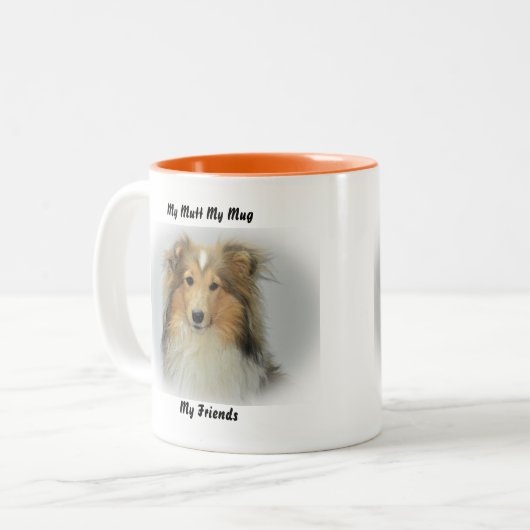 Meine Tasse Mutt meine Freunde. (Vorderseite Links)