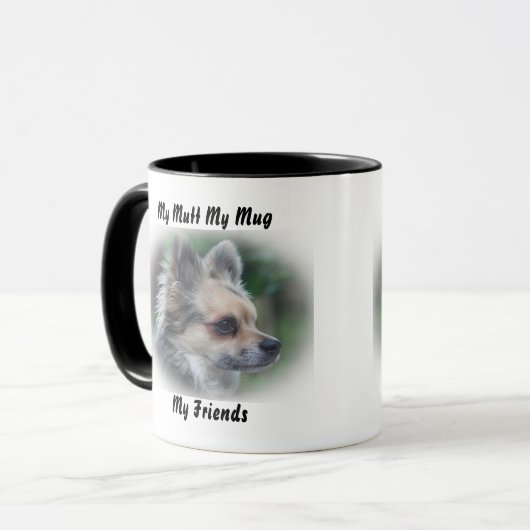 Meine Tasse Mutt meine Freunde. (Vorderseite Links)